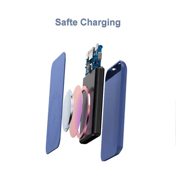 CASEIER Magnetic Wireless Încărcător 5000mAh Mini Power Bank Pentru iPhone 12 Pro Max Magnetic Acumulator Extern Portabil Powerbank