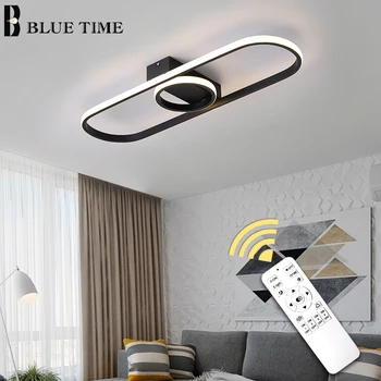 Moderne Led Lumini Plafon Pentru Living Dining Dormitor de Iluminat Interior Acasă Negru Iluminat cu LED-uri Lămpi de Tavan AC 110V 220V