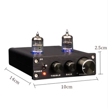 Bilă Preamp HiFi Pre-amp Tampon 6J1 Supapa de Vid Tub Amplificator Stereo Tube Preamp Digital Cu Treble si Bass Control Ton