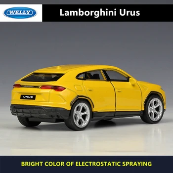 WELLY 1:36 Lamborghini Urus aliaj model de masina de masina de Simulare de Colectare de jucării pull-spate vehicul Cadou de colectie
