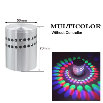 LED Spirală Gaura de Perete de Lumină 16 Culori RGB Cu Telecomanda Potrivit Pentru Sala KTV Acasă Decorare Arta Lampă de Perete