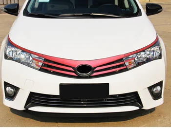 11pcs/set Colorat Grătar Grila din Fibra de Carbon Autocolante Și Decalcomanii Auto-styling Pentru Toyota Corolla 2016 Accesorii
