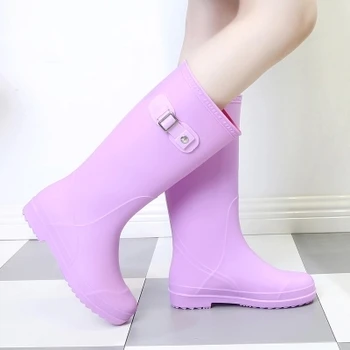 2018 NOU! PVC cizme de Ploaie Apă Pantofi pentru Femeie Cizme de Ploaie Femei Femei Femei Cizme de cauciuc rezistent la apa de ploaie cizme de cauciuc cizme