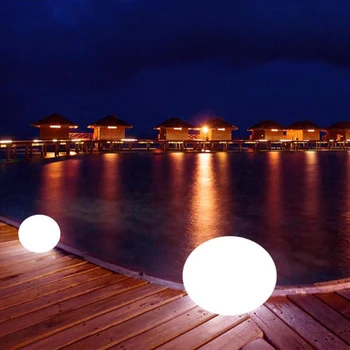 Jucării de Piscină 16 Culori Stralucitoare Minge Gonflabile LED Lumina Minge de Plajă cu Telecomanda