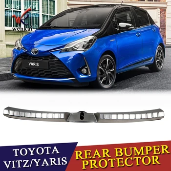 Auto Styling Paiete Pentru Toyota Yaris Vitz 2017 2018 2019 Exterior De Protecție Pad Pe Portbagajul Din Spate Garnitura Capac Prag Ușă Spate