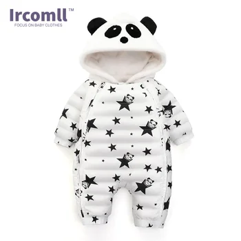 Ircomll Noi De Iarna Pentru Copii Romper Pentru Panda Cu Gluga Star Model Nou-Nascut Salopeta Copil Snowsuit Palton Pentru Copii De Iarna Jos Haina