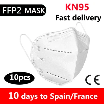 10buc ffp2 mascarillas ffp2 kn95 măști CE 5 Straturi ffp2mask Reutilizabile în condiții de Siguranță Măști de Protecție mascarillas Adulți mascarilla ffp2