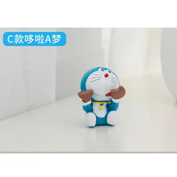 4buc/set anime Japonez Pisica robot Doraemon Micro peisaj decor din PVC figurina de Colectie Model de Jucărie OPP sac N668