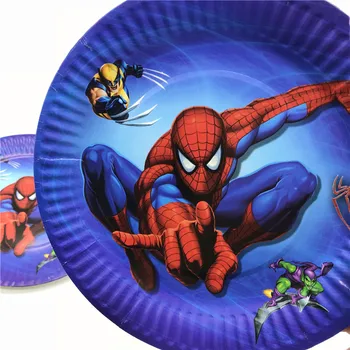 Super Eroul Spiderman Temă Petrecere De Aniversare Decoratiuni Petrecere De Aniversare Fericită Ceașcă De Porțelan Steaguri De Masă De Unică Folosință, Consumabile Partid