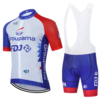 2021 NOI Ciclism Set Complet ECHIPA FDJ Bicicleta Jersey Respirabil Bărbați Ropa Ciclismo Ciclism Jersey 20D Pantaloni de ciclism Încălzit de Maneca