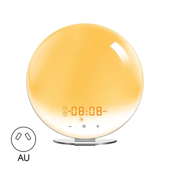 Smart Wake-Up Light Convenabil de Lucru Ceasul Functioneaza Lumina de Noapte Personalizate Ceas Deșteptător Setare Pentru Dormitor Acasă 118x170x190mm