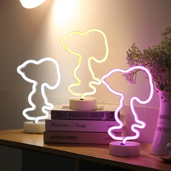 Patru frunze de trifoi Neon Led Lumină Semn de Iluminat de Noapte cel mai Nou Design de Moda LED Neon Lumina de Modelare Catelus Forma de Semn de Neon