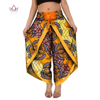 2019 BRW Haine de Femei Afro-Salopetă pentru Femei Salopeta Bazin Riche Pantaloni Lungi pentru Femei Talie Mare Bodysuit WY3841