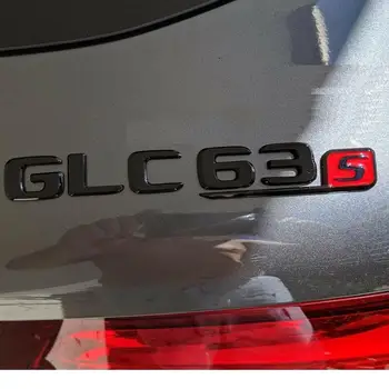 Chrome Litere Negre Numărul Portbagaj Insigne, Embleme Emblemă, Insignă Autocolant pentru Mercedes Benz W166 C292 SUV GLE63s GLE63 S AMG