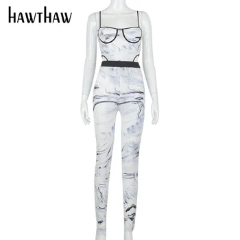 Hawthaw Femei De Moda Toamna Iarna Imprimate Topuri Rezervor Slim Pantaloni Lungi De Sex Feminin Două Seturi De Piese 2020 Haine De Toamna Costum De Streetwear