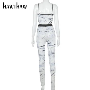 Hawthaw Femei De Moda Toamna Iarna Imprimate Topuri Rezervor Slim Pantaloni Lungi De Sex Feminin Două Seturi De Piese 2020 Haine De Toamna Costum De Streetwear