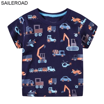 SAILEROAD Baieti t shirt bip Auto Copii Model tricouri Bumbac baietel Tricouri Noi jocuri pentru Copii Haine pentru Copii Îmbrăcăminte