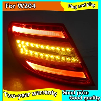 Masina lămpilor din spate Pentru benz W204 spate cu LED-uri de Lumină 2007-2011,2012-Pentru C180 C200 C300 Pentru Farurile Cu DRL+Invers+Semnal