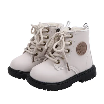 Toamna Iarna Casual Pantofi Pentru Copii Impermeabil Ține De Cald Pentru Copii Cizme Martin Moda Băieți Fete Din Piele De Pluș Cizme De Zăpadă