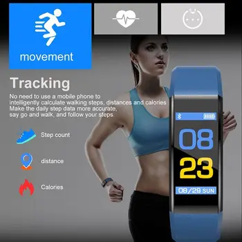 SHAOLIN Brățară de Sănătate Cardiacă tensiunea Arterială Smart Band Smartband Fitness Tracker Bluetooth Bratara Ceas Inteligent Bărbați