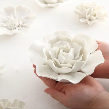 Manual Tridimensional Ceramice, Flori De Decorare Perete Placa Garden Home Decor