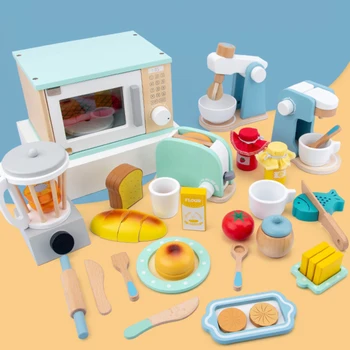 De Joaca Pentru Copii Casa Mare Simulare Microunde, Ustensile De Bucătărie Casă De Joacă Bucătărie, Jucării, Mobilier Casă De Păpuși Cadouri Pentru Copii