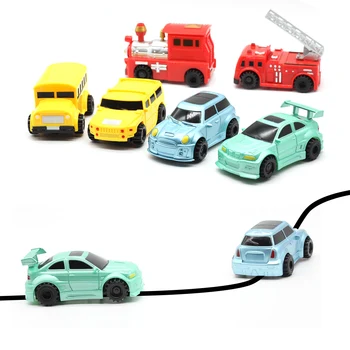 Inginer Vehicule Mini Magic Track Camion de Jucărie pentru Copii Inductiv Jucării Figura Rezervor de Mașină Pen Desena Linii de Inducție Feroviar Masina