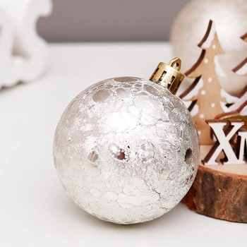 30pcs 6cm Bile de Crăciun de Decorare Aur Transparent Agățat Ornamente pentru Pomul de Crăciun Petrecere de Nunta Decor Acasă Cadou de Anul Nou