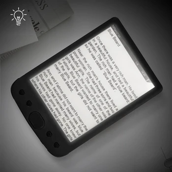 MOOL BK-6025 6 Inch E-Book Reader 800x600 Rezoluție Ecran E-Ink Glare-Free cu Cablu USB PU Acoperi de Lumină Built-In Memorie de 4 gb S