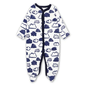 Nou Haine Copii Baieti Copii Fete Cu Picioare De Somn Pijama 3-12 Luni Pentru Sugari Salopeta