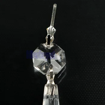 HIERKRYST 50 buc/lot Clar Candelabru cu Cristale de Sticlă Lampă Prisme Părți Pandantive Suspendate 50mm 2