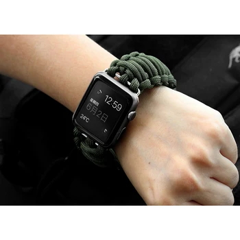 Cutia + Curea Pentru Apple Watch band 44MM 40MM 42MM 38MM Supraviețuire Coarda de Metal Șurub Incuietoare watchband pentru iwatch serie band SE 6 5 4 3