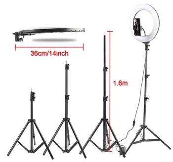 36cm/14inch CONDUS Selfie Inel de Lumina Estompat LED Lampă în formă de Inel Studio Foto Video Camera foto de Telefon de Lumină ringlight Pentru Live YouTube Machiaj