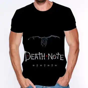 2021 Fierbinte Anime Death Note Imprimare 3d Barbati Tricou Casual de Vara Tricouri Femei Moda tricouri Supradimensionate Death Note Rece Streetwear