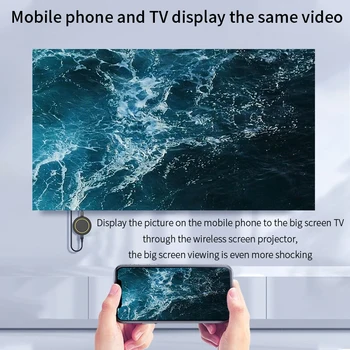 PERESAL HDMI cea converter TV stick 4KHD pentru telefon ca Samsung/Huawei /Iphone11 XS conectat la TELEVIZOR/Monitor/Proiector
