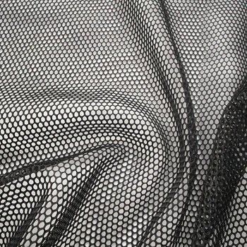 1 Curtea franceză Clasic Negru Hexagon Ochiurilor de Tesatura Fagure Alb de Înaltă Calitate Net Tricotate T-Show Îmbrăcăminte Tesatura de Cusut Pânză