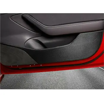 4buc Misto Anti-Lovitură de Autocolant Pentru Usa Laterala Auto Accesorii din Fibra de Carbon Autocolant Pentru Tesla 2018-2020 Model 3 Autocolant Decorativ
