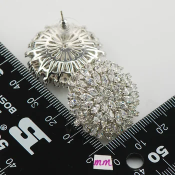 Inel strălucitor&Pandantiv si Cercei Set Femei Argint 925 Set de Bijuterii de Moda TT584