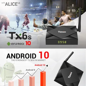Tanix TX6S TV Box Allwinner H616 Android 10.0 Tv Box 4GB RAM 32GB 64GB ROM Smart Set Top Box Quad Core Media Player 4K