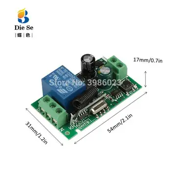 DieSe 433Mhz AC85~220V Releu 1CH Receptor RF Module și de la Distanță de Control Pentru Lampa de Lumina Controller și Casa Inteligenta