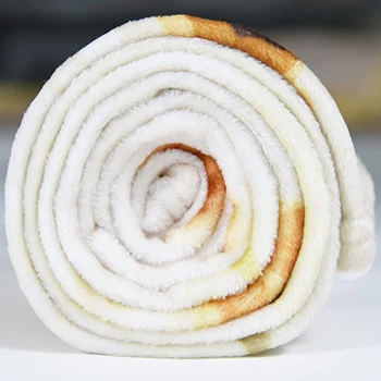 3D Imprimate Tortilla Mexican Clatita Pătură Moale Flanel Cald Burrito Alimente Pături Avion de Călătorie Arunca pui de Somn Folie Pătură de Pluș