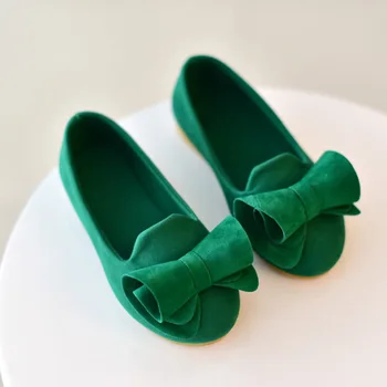 Bomboane de Culoare pentru Copii Pantofi Fete Pantofi de Prințesă de Moda Fete de Alunecare pe Pantofi Cu Arcul 1-12 ani copii vechi de pantofi MCH011
