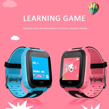 S4 Copii SmartWatch GPS Apel Uita-te la Copii Brățară cu Joc de Muzică de Cameră Cartela Sim Anti-a pierdut Copilul Smartwatches pentru IOS Andriod