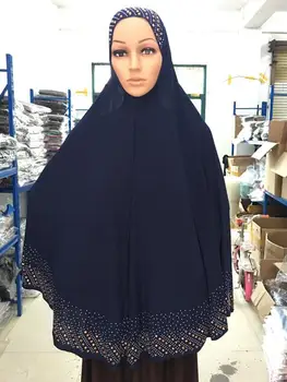 H1066a mai recente de dimensiuni mari se roage hijab, cu strasuri si cristale,musulmane hijab eșarfă, transport gratuit