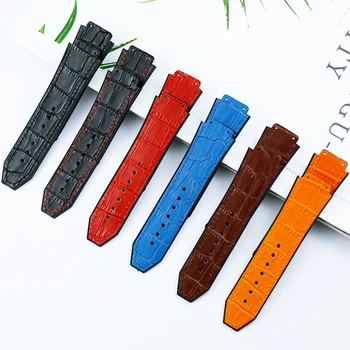 Accesorii ceas barbati 19mm x 25mm curea din piele pentru Hublot serie de afaceri de moda 22mm catarama doamnelor sport de cauciuc curea