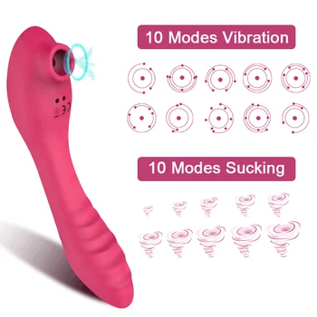 Dublu Motor Supt Vibrator Clit Sucker Stimulator Clitoris Biberon Vibrator Pentru Femei Punctul G Stimulator Biberon Jucarii Sexuale