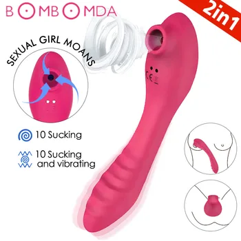 Dublu Motor Supt Vibrator Clit Sucker Stimulator Clitoris Biberon Vibrator Pentru Femei Punctul G Stimulator Biberon Jucarii Sexuale