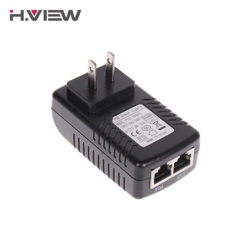H. VEZI 48V 0.5 UN Injector PoE 24W PoE Adaptor pentru Camera IP CCTV Plug CCTV Alimentare pentru Camera de Supraveghere