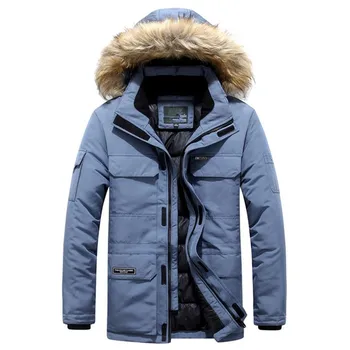 Geaca de iarna barbati cald bumbac gros Multi-buzunar de sacou cu gluga moda casual de dimensiuni mari bărbați în Jos jacheta haina M-6XL