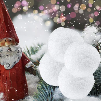 50Pcs 7.5 cm Interior Realist Fals Moale Bulgări de zăpadă pentru a Lupta Joc Distractiv de Crăciun pentru Copii Jucarii Educative pentru Copii Cadouri